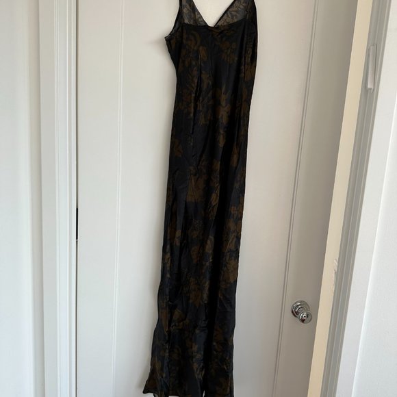NWT Reformation Parma Silk Maxi Slip Dress Sz L Night Garden Floral Slim - Picture 9 of 10
